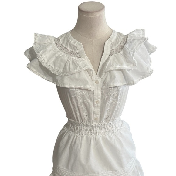 LoveShackFancy x Target Penelope White Double Ruffle
Tiered Dress XXS XS Bridal - Picture 8 of 10